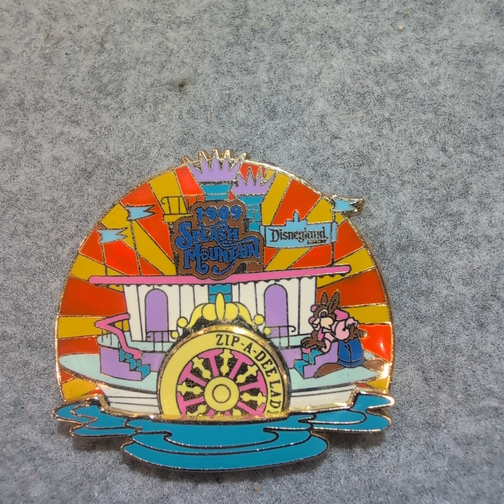 Disney 2004 Splash Mountain 1989 Disneyland Pin LE 1500 Zip-A-Dee Br'er Rabbit - Picture 1 of 3